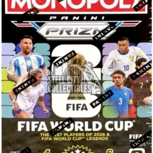 2026 Panini Prizm Monopoly FIFA World Cup Soccer 6-PACK Blaster BOX
