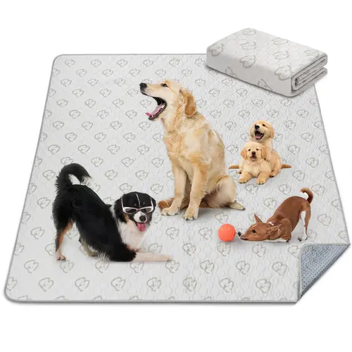 FXW Reusable Puppy Pee Pads - Polyester, Leak-Proof, Eco-Friendly Dog Underpad for Playpen Mat, Indoor Fence Protection, Waterproof Liquid-Absorbing Liner