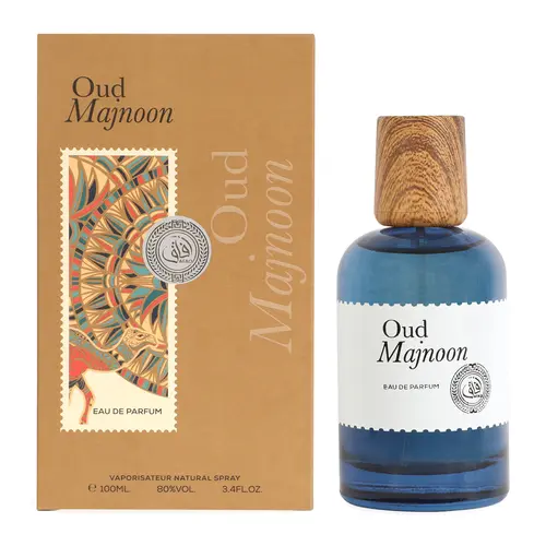 Afaq Oud Majnoon Eau De Parfum Vaporisateur Natural Spray 100ml - 3.4FL.OZ. 80%VOL. Premium Fragrance