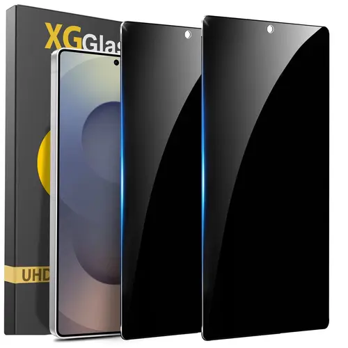 Privacy Tempered Glass Screen Protector for Samsung Galaxy S26/S25/S24 Ultra (2-Pack) - Smartphone, Cellphone, Handheld Devices Protection, 9H Full Coverage, Anti-Spy, UHD Clarity, Fingerprint Unlock Compatible, Bubble Free, Galaxy Series