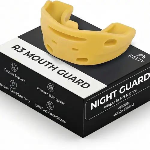 Reviv R3 Firm Silicone Night Mouthguard - Unscented, Latex-Free Teeth Grinding & Clenching Mouthpiece, Durable, Supportive Fit, Holds Shape, No Molding Required, XL/Large Size, Bpa-Free, Firming, Multi-Size, Mouth Guard, Everyday Use, Overnight Stability,