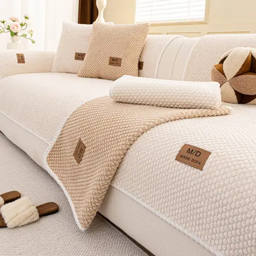 Sofa Cover Luxury Thick , Soft Touch, Non-Slip Washable Reusable Couch Protector, Couch Covers, Sofa Cushion Cover, Pet Friendly Modern Sofa Set for L-Shaped, Twin, Triple Seater, Sofa Slipcover