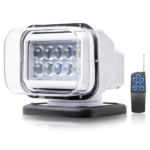 Saker IP67 Waterproof Magnetic LED Searchlight, 360° Rotating 12-32V Remote Spotlight for Truck, Boat, SUV, Off-Road, Camping, Fishing & Night Work