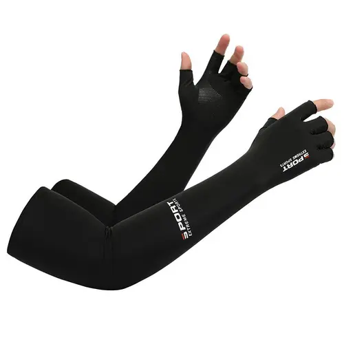 3 Pairs Unisex One Size Arm Compression Sleeves, Cooling Ice Silk Breathable Outdoor Arm Sleeve for Cycling, Running