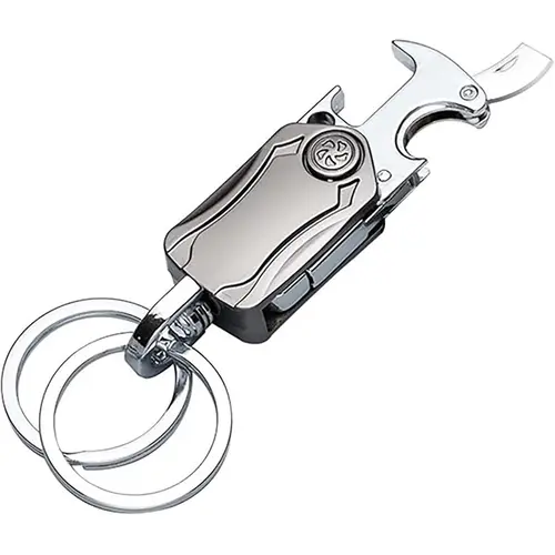 【Summer Survivals】JOYTUTUS 2026 Multifunctional Heavy Duty KeyChain Key Ring with Carabiner Clip Bottle Opener & Fidget Spinners for Car Keys Compact Design New Year Gifts - Convenience, Keychain For Car Keys, Car Accessories