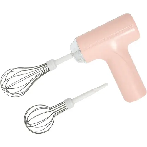 Cordless Handheld Food Mixer - USB Rechargeable, 3-Speed Adjustable Stainless Steel Egg Beater with Compact Dual Stick Swap, Kitchen Appliances for Home Bakers