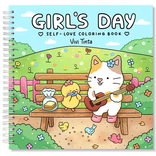 VIVI TINTA Self-Love Creative Coloring Book - Office Art Supplies with Everyday Therapy Activities, Relaxation & Stress Relief Tool, Holidays Gift for Teenage Girls & Family