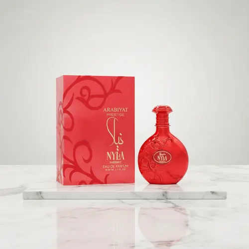 Arabiyat Nyla Sherbet Eau de Parfum for Women, 2.7 fl oz, Long-Lasting Floral Fruity Perfume with Strawberry-Plum, Citrus-Woody-Musk Scents, Non-Toxic Everyday Sweet Perfume, Ideal Gift, Women's Perfume
