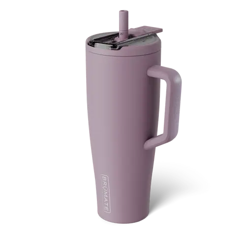 BrüMate Era Flip Covered Flip-Down Straw Tumbler with Handle | 40oz & 30oz Sizes | 100% Leakproof Insulated Tumbler | Keeps Ice 24+ Hours | Cup Holder Friendly Base