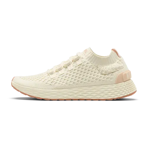 NOBULL Women's Allday Knit Shoe in Mineral White Clay - Everyday Walking Sneaker, Comfortable Slip-On Shoe, Casual Trainer