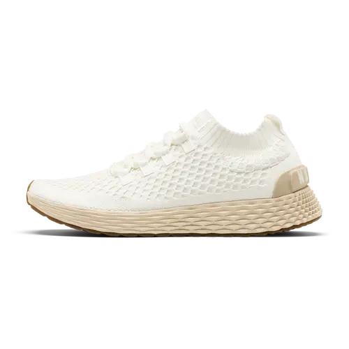NOBULL Women's Allday Knit Shoe in Classic White Lunar - Everyday Walking Sneaker, Comfortable Slip-On Shoe, Casual Trainer