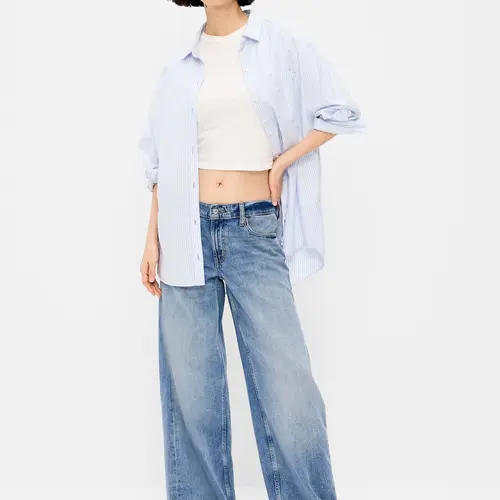 Old Navy Women's Low-Rise Baggy Wide-Leg Jeans