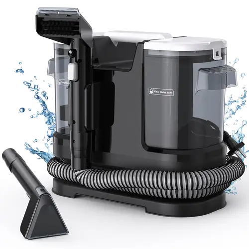Portable Spot Cleaner Machine: 14KPa Powerful Suction for Carpet & Upholstery, 500W Pet Stain Remover with 1.8L Large Dual Tank & Self-Cleaning Hose Lightweight Handheld Vacuum tiktokshopbacktoschool,back to school,back to school haul