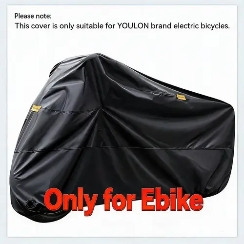 YULON Full Body Cycling Rain Cover - Waterproof, Windproof, Dustproof, Scratch-Resistant, Fade-Resistant Heavy-Duty Fabric for E-Biking, All-Seasons UV Protection, Outdoor/Indoor Use