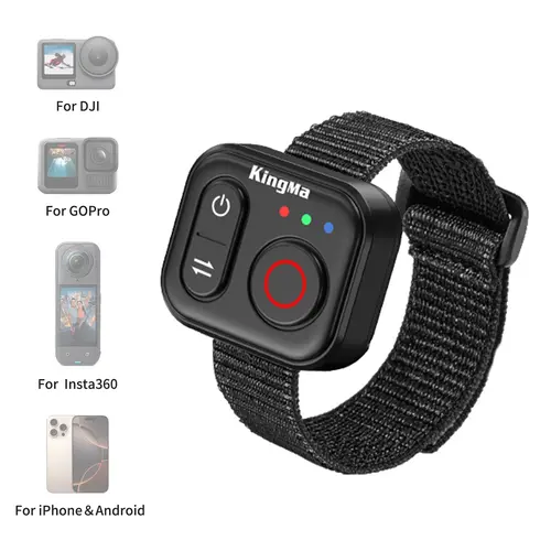Bluetooth Remote Control for Action Camera - Compatible with GoPro Hero 8/9/10/11/12/13, Insta360 X2/X3/X4/X5/GO 3/3S/ACE/ACE Pro 1/2, DJI Action 4/5 Pro/6/Osmo 360, Xtra Muse – Wireless Wrist Remote Control, iOS & Android tiktokshopbacktoschool, Accessor