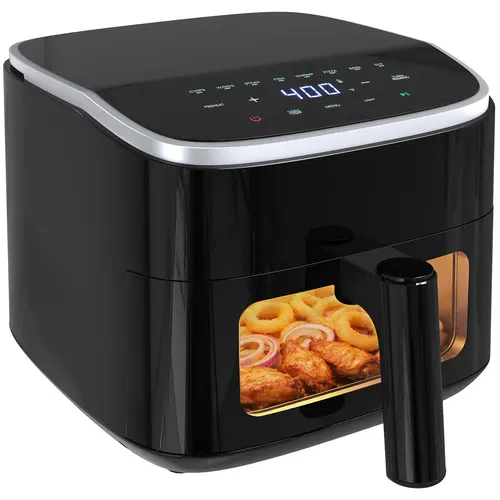Screen Air Fryer with 8 Presets, Auto Shut Off & Nonstick Dishwasher Safe Basket, 60-Min Timer, Max 400°F