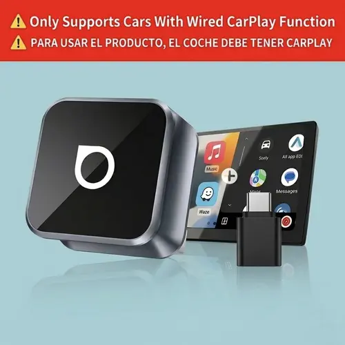OTTOCAST Mini Cube 2026 Upgrade Fast Wireless CarPlay Adapter, 2in1 Wireless CarPlay & Android Auto Adapter, Wireless CarPlay and YouTube Adapter, Dual-Band 2.4G+5G for Cars After 2016