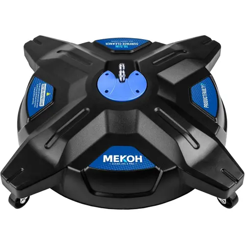 MEKOH 16.5” Pressure Washer Surface Cleaner, Large Lightweight Driveway Pressure Washer Attachment 3600PSI, 4 Caster Wheels, 1/4” Quick Connect, Universal Gas & Electric Power Washer Surface Cleaner campingessentials High Pressure Washer Pressure Washer J