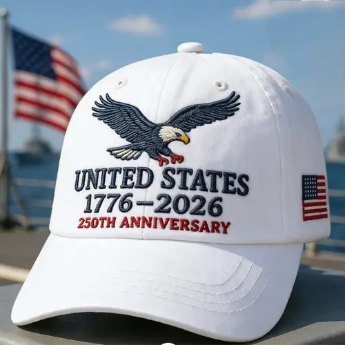 US 250th Anniversary Retro Washed Cotton Cap, Men's Hats, Sport-Inspired Sports & Outdoor Hats for Women, Classic Style Outdoor Sun Protection Fashion Accessory, Baseball Cap, Casual Sun Hat