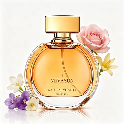 MIVASUN Women's Floral Fruity Perfume, Elegant Designer-Inspired Scent, Long-Lasting All-Day Fragrance, Rich Jasmine Floral Aroma, Feminine & Sophisticated, Great for Mature Women, Everyday Wear & Date Night, 3.4 Fl Oz
