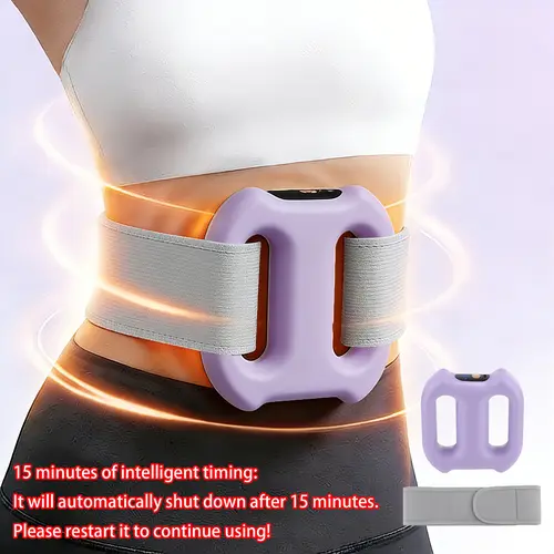 Deep Tissue Percussion Muscle Massager, Electric Dual-Ring Fascia Massager with Belt, 3 Modes and 5 Intensities Handheld Full Body Fascia Massager Ring for Relaxation, Portable Muscle Massagers, Cordless Fascial Ring