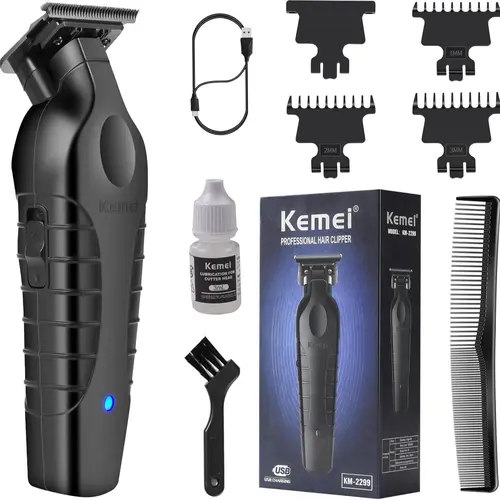 KEMEI PG2299 Professional Men's Hair Clippers - Cordless Battery Operated & Corded Plug-In, Blade Hair Trimmers for Home Haircut, Beard Grooming & Beard Style, Battery Operated Hair Trimmers & Clippers, Clippers For Hair Cutting, Short Hair Hairstyles