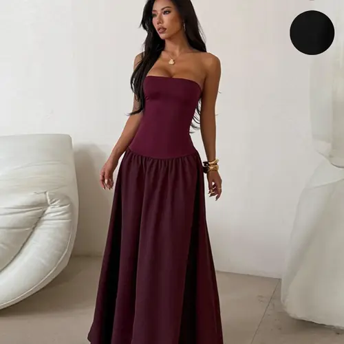 Women's Summer Simple Chic Basic Casual Wear Tank Top A-Line Dress, Casual Beach Sundress, Perfect for Daily Outing, Dating, Travel, Vacation, Plain Fitted Style