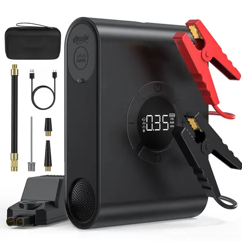 Portable Car Jump Starter Power Supply - Car Accessories, Vehicle Accessories, Lithium Ion Batteries & Cells - Battery Repair Tool for Trucks, Motorcycles