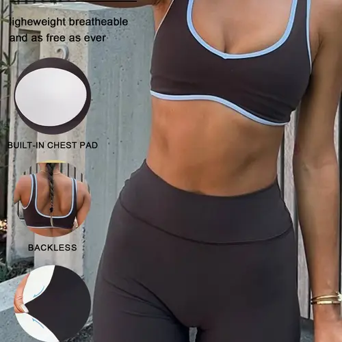 Women's Colorblock Yoga Set, Sleeveless Crop Top, High Waist Shorts, Sporty Casual Basic Style, Breathable Quick Dry, Gym Workout Running, Bodycon Workout Set, High Elastic Activewear, Activewear Yoga Fitness Workout Sportswear