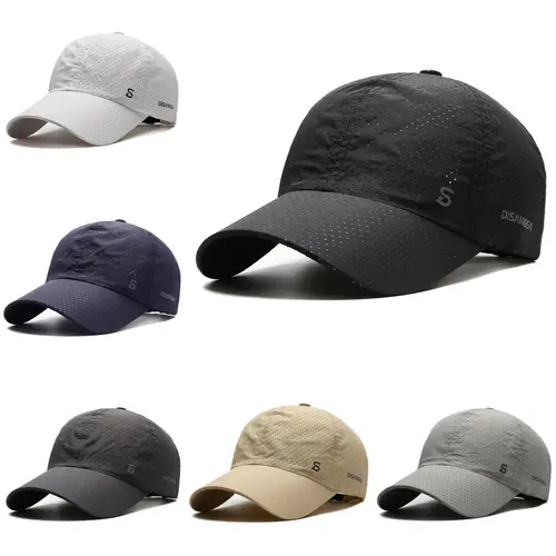 1/2Pack Men's Sunscreen Baseball Hat Mesh Breathable Quick Drying Sports Hat UV Resistant Suitable for Outdoor Sports in Summer