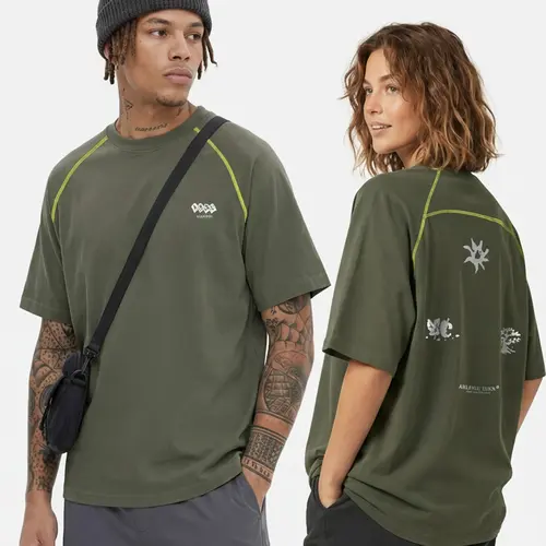 AELFRIC EDEN Men's Oversized Vintage Graphic T-Shirt, Quick-Dry Cotton Blend Streetwear Top with Raglan Sleeves, Print, Streetwear Clothing, Mens Clothing, Vintage T Shirts, Oversized T Shirt,clothes for back to school,first day of school outfits