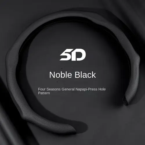 2026 New Napa Leather Steering Wheel Cover, Anti-Slip Breathable Ultra-Thin All-Season Protector, Modern Sport Design, Universal Fit, Multiple Color Options, Accessories for Car