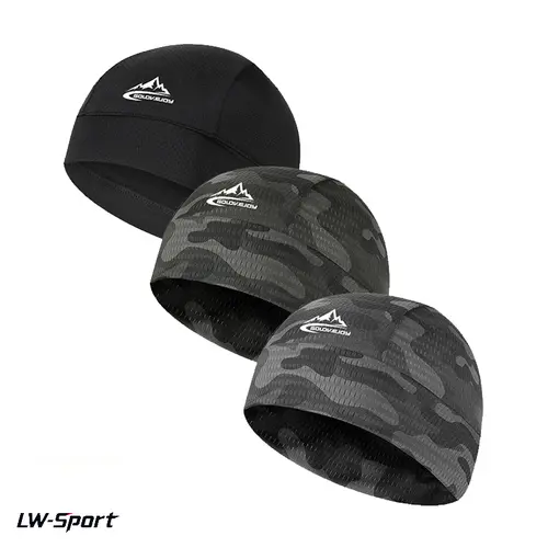 2Pcs/3Pcs Breathable Cycling Helmet Liner Caps | CyclingTok OutdoorTok UPF UV Protection Sweat-Wicking Skull Caps | Unisex Mens Womens for Hiking Running Motorcycle Summer Sports