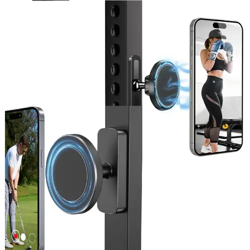 Magnetic Cradle-Free Car Phone Mount - Alloy Base Holder with 360-Degree Adjustable Joint, Universal Fit for 4.7-6.9" Phones & Heavy Cases, Golf Carts Use, Grey #MothersDayGift #GiftsForHer