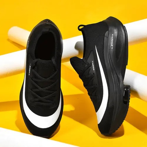 Ultra-Light Cushioned Running Shoes, Knitted Running Shoes, Shock-Absorbing Marathon Sneakers, Unisex Professional Sports Shoes, Comfortable Casual Hiking Boots, Sporty Running Shoes