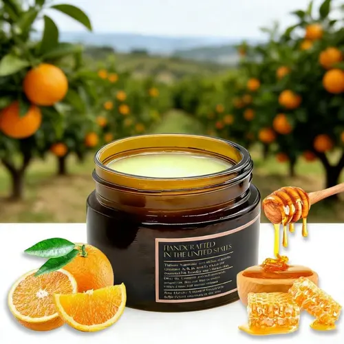 Honey Tallow Skin Balm - Natural Alcohol-Free Cream-Based Dry-Touch Body Care Moisturizer, Deeply Hydrates Dry Skin, Softens Rough Elbows Knees Heels, Gentle Non-Irritating For Daily Full-Body Use