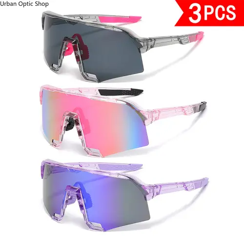 3-Pack Oversized Stylish Sunglasses for Men - UV400 Protection, HD Coating, Trendy Shades, Lightweight Casual Shades, Men's Sunglasses for Daily Travel, Outdoor Fashion Accessories, Men's Accessories