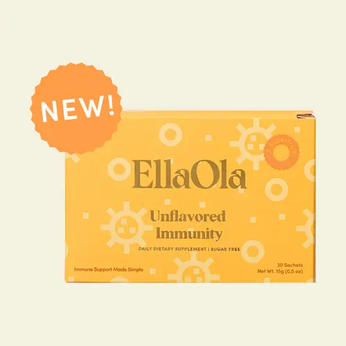 EllaOla Kids' Unflavored Immunity (C) - 30-Day Supply - Vitamin C, Zinc & Elderberry - Daily Immune Support - Zero Sugar - Allergen-Free - Gluten-Free - Third-Party Tested - Pediatrician-Developed
