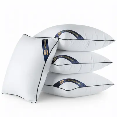 Utopia Bedding Throw Pillow Inserts (Pack of 2 & 4, White),  Decorative Indoor Pillows for Sofa, Bed, Couch, Cushion Sham Stuffer