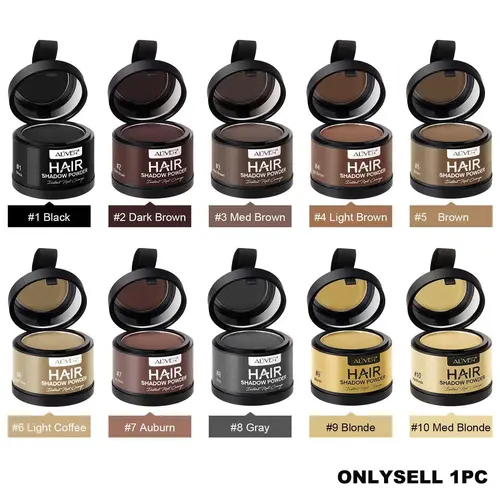 Aliver Hairline Powder, Natural Hair Fill-In & Coverage, Fuller Look, Long-Lasting & Waterproof, Suitable for Various Hair Colors, Hair Touch Up For Roots, Haircare #GLOBAL PICKS