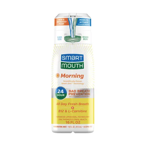 SmartMouth Morning Advanced Liposomal + Zinc Activated Breath Rinse 16oz