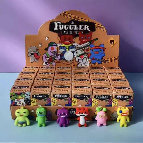 24 Pcs Cute Monster Keychain Mini Figure Set, Backpack Charms for Kids, Easter Basket Stuffers, Party Favors & Birthday Gifts for Boys Girls 3.5cm Creativity Playtime Figurine Vibrant Playful