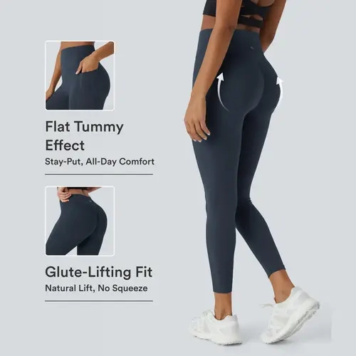 Halara UltraSculpt™ High Waisted Scrunch Butt Lifting Tummy Control Pocket Shaping Training Leggings