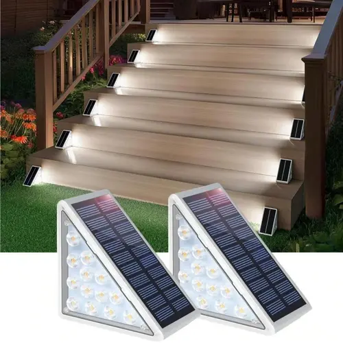 24 LED Solar Step Lights Outdoor Waterproof IP65, Solar Stair & Deck Lights for Yard, Patio, Porch, Front Door Steps, Warm White 6 Pack Yard Lighting, Led Solar Lights For Outside, Solar Outdoor Lights Garden Light, Led Lights,solar outdoor lights