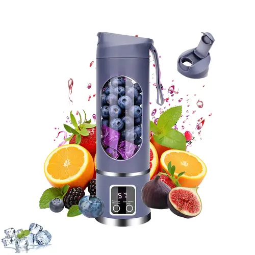 Portable Cordless Blender for Smoothies - USB Rechargeable Multifunctional Juice Blender, Compact Fit for Gym Bags, Quick Nutritious Meal Prep, Home Supply Party Gift