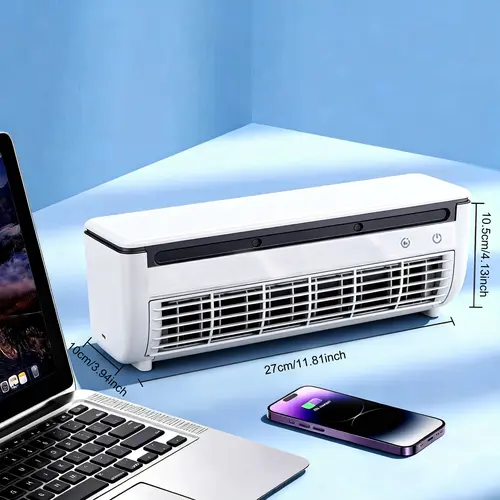 【Not an air conditioner】Portable Ice Mist Rechargeable Fan | Semiconductor  Chip | Wall-Mountable | Suitable for Kitchen, Outdoor, and RV Use | 6000mAh High-Performance Battery.