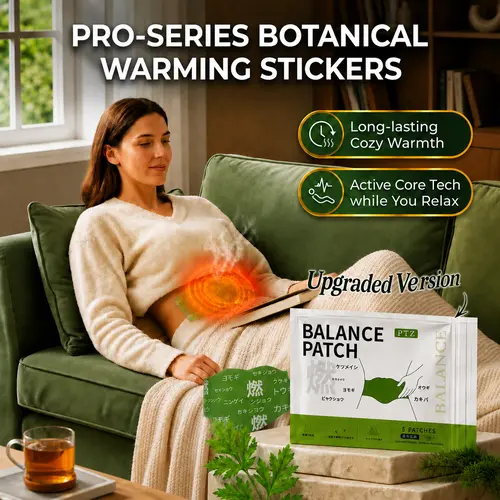 Japanese Herbal Patch Pad Balance Patch, Pro-Series Botanical Warming Stickers - SummerVibes Targeted ThermalSupport for Active Lifestyles (5pcs)