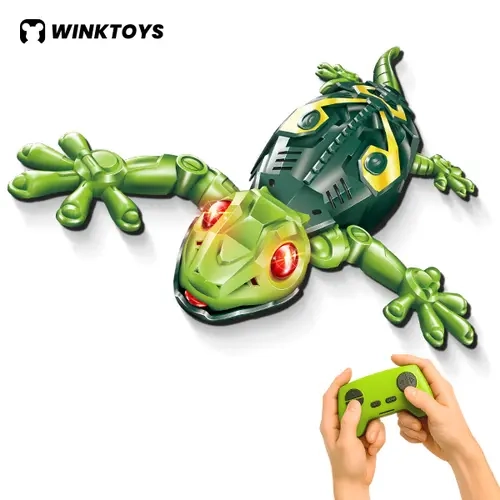 Wall Crawler Gecko, 2025 winktoys Remote Control Toy, Electric Lizard Toy with LED Glowing Eyes, 360° Spin, Animal Robot Toy, Fun Indoor Toy, Gift Idea, Party Toy, Cool Gifts, Family Fun