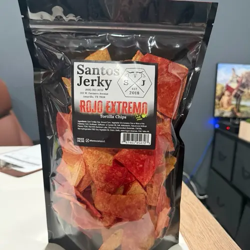 Santos Jerky Spicy Tortilla Chips, Crispy Crunchy Snacks with a Spicy Chip Kick (0.5 lb Bag)