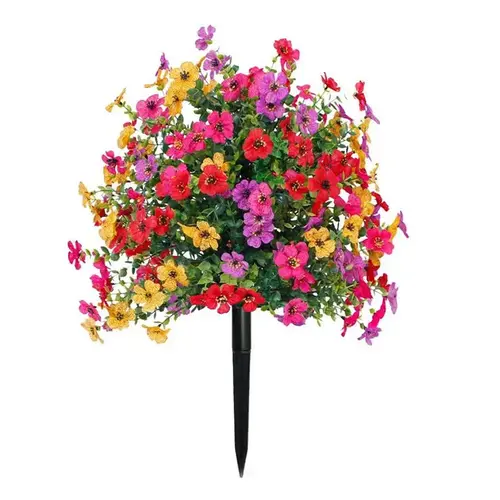 Fall Artificial Garden Stakes, Realistic‑Looking Flowers, UV‑Resistant & Windproof, Durable Ground Spikes, Low‑Maintenance Artificial Plants for Indoor & Outdoor Use, Perfect for Autumn Porch, Yard Decor, Green‑Lovers and All Kinds of Spaces